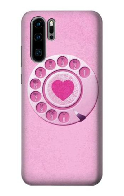 S2847 Pink Retro Rotary Phone Case Cover Custodia per Huawei P30 Pro