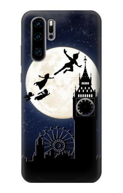 S3249 Peter Pan Fly Full Moon Night Case Cover Custodia per Huawei P30 Pro