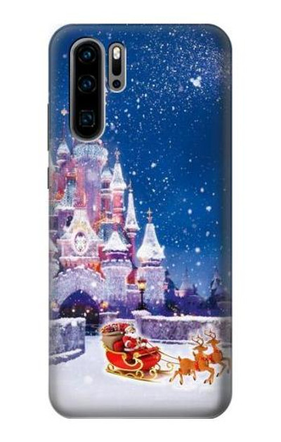 S3282 Santa Xmas Castle Case Cover Custodia per Huawei P30 Pro