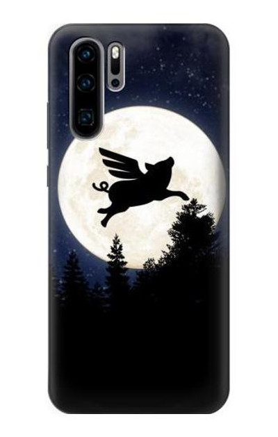 S3289 Flying Pig Full Moon Night Case Cover Custodia per Huawei P30 Pro S3289 Flying Pig Full Moon Night Case Cover Custodia per Huawei P30 Pro