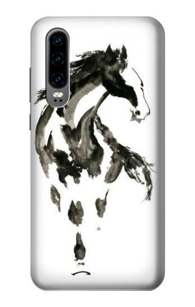 S1031 Horse Paintbrush Case Cover Custodia per Huawei P30