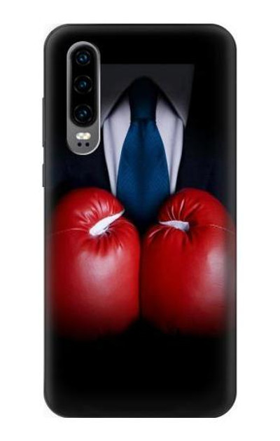 S2261 Businessman Black Suit With Boxing Gloves Case Cover Custodia per Huawei P30