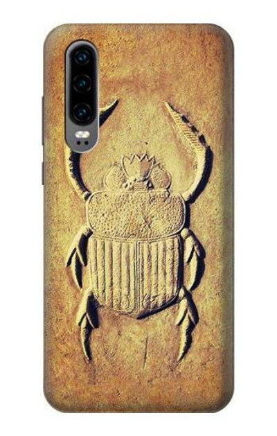 S2401 Egyptian Scarab Beetle Graphic Printed Case Cover Custodia per Huawei P30