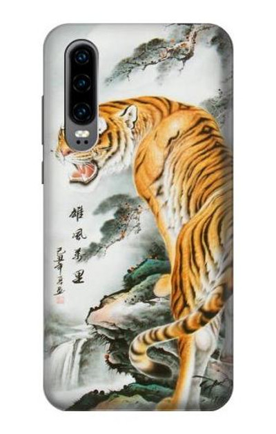 S2750 Oriental Chinese Tiger Painting Case Cover Custodia per Huawei P30