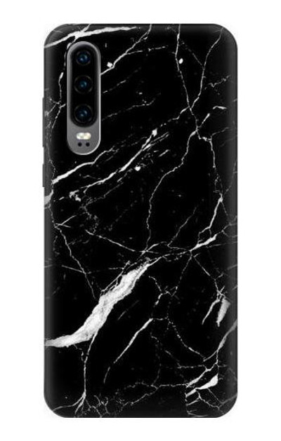 S2895 Black Marble Graphic Printed Case Cover Custodia per Huawei P30