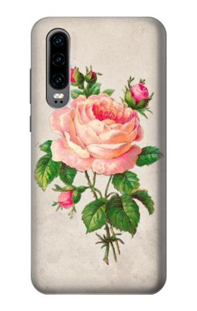 S3079 Vintage Pink Rose Case Cover Custodia per Huawei P30