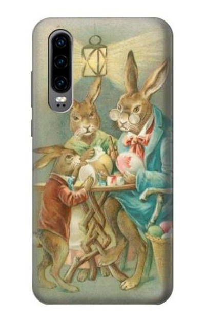 S3164 Easter Rabbit Family Case Cover Custodia per Huawei P30