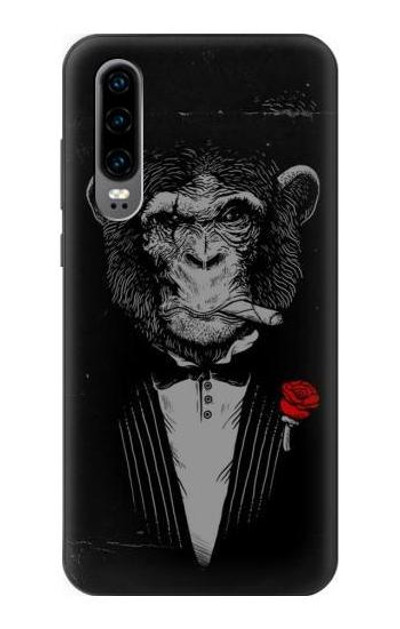 S3167 Funny Monkey God Father Case Cover Custodia per Huawei P30