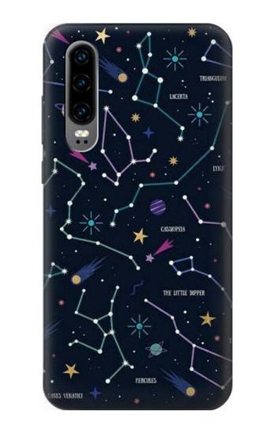 S3220 Star Map Zodiac Constellations Case Cover Custodia per Huawei P30