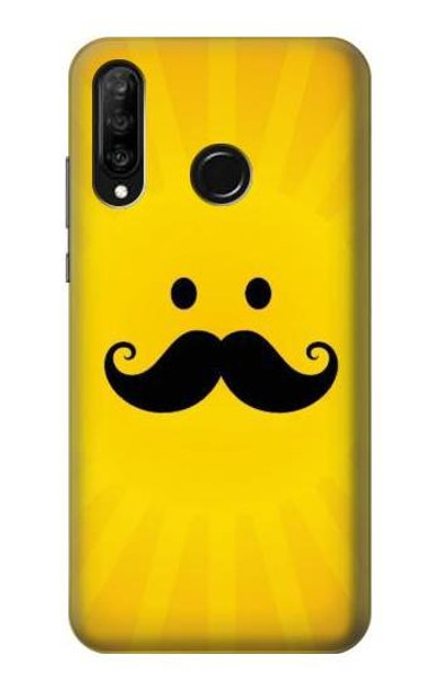 S1145 Yellow Mustache Sun Case Cover Custodia per Huawei P30 lite