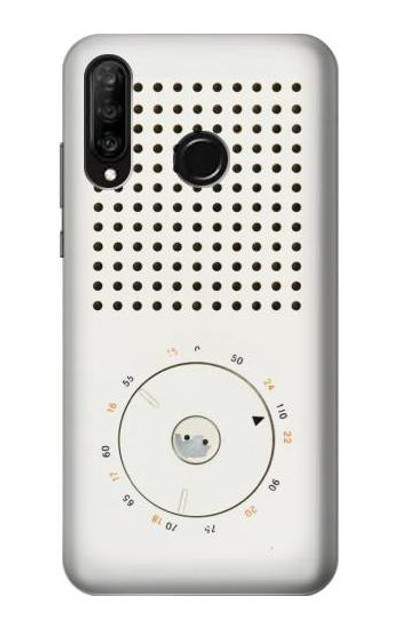 S1857 Retro Transistor Radio Case Cover Custodia per Huawei P30 lite