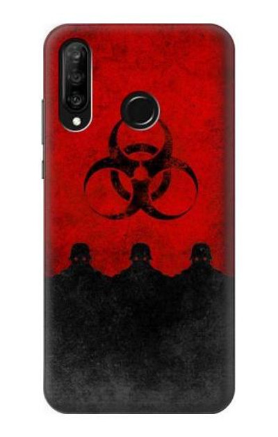 S2917 Biohazards Virus Red Alert Case Cover Custodia per Huawei P30 lite