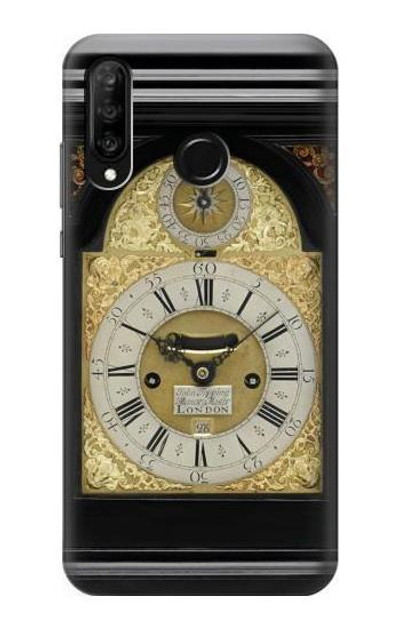 S3144 Antique Bracket Clock Case Cover Custodia per Huawei P30 lite