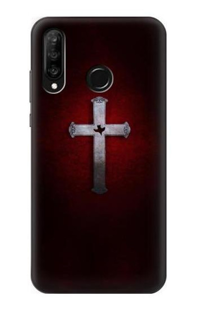 S3160 Christian Cross Case Cover Custodia per Huawei P30 lite