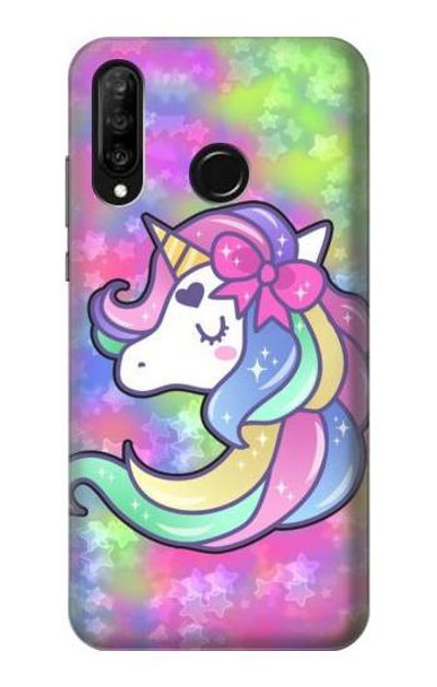 S3264 Pastel Unicorn Case Cover Custodia per Huawei P30 lite