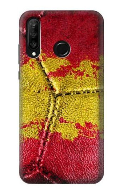 S3315 Spain Flag Vintage Football Graphic Case Cover Custodia per Huawei P30 lite