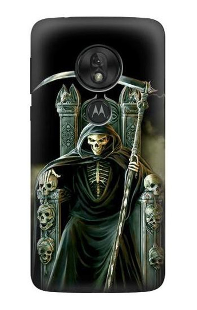 S1024 Grim Reaper Skeleton King Case Cover Custodia per Motorola Moto G7 Play