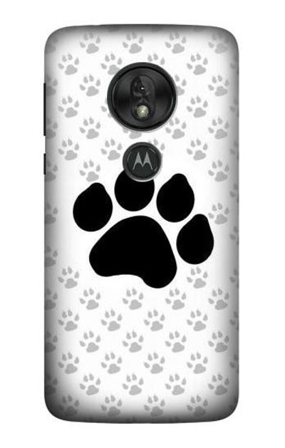 S2355 Paw Foot Print Case Cover Custodia per Motorola Moto G7 Play