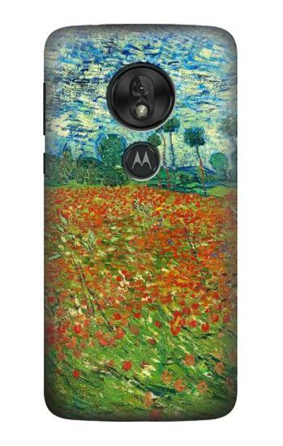 S2681 Field Of Poppies Vincent Van Gogh Case Cover Custodia per Motorola Moto G7 Play