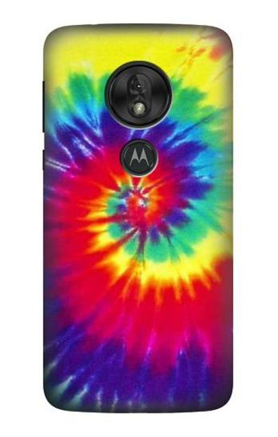 S2884 Tie Dye Swirl Color Case Cover Custodia per Motorola Moto G7 Play