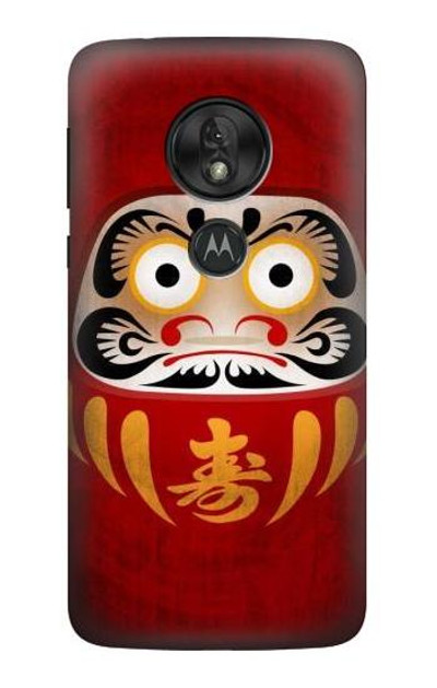 S3023 Japan Good Luck Daruma Doll Case Cover Custodia per Motorola Moto G7 Play