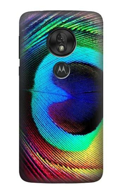 S0511 Peacock Case Cover Custodia per Motorola Moto G7 Power