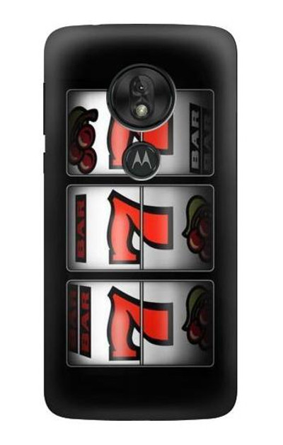 S2406 Slot Machine Lucky 777 Case Cover Custodia per Motorola Moto G7 Power