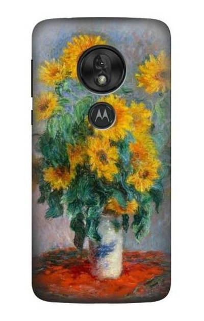 S2937 Claude Monet Bouquet of Sunflowers Case Cover Custodia per Motorola Moto G7 Power