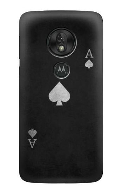 S3152 Black Ace of Spade Case Cover Custodia per Motorola Moto G7 Power