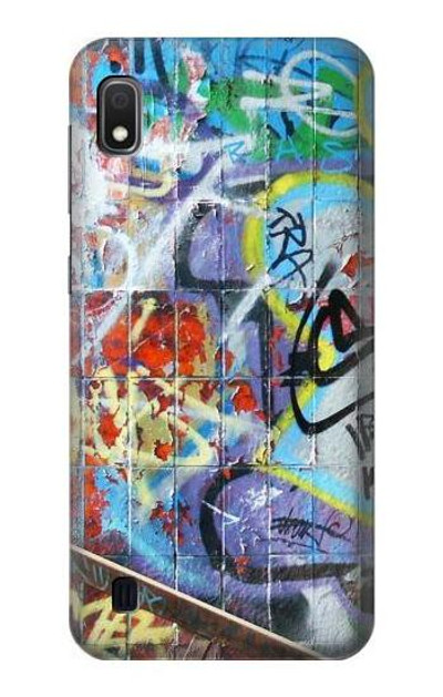 S0588 Wall Graffiti Case Cover Custodia per Samsung Galaxy A10