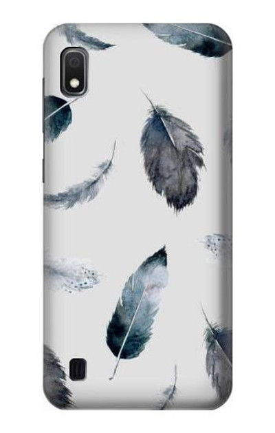 S3085 Feather Paint Pattern Case Cover Custodia per Samsung Galaxy A10