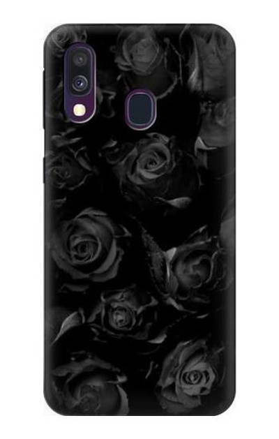 S3153 Black Roses Case Cover Custodia per Samsung Galaxy A40