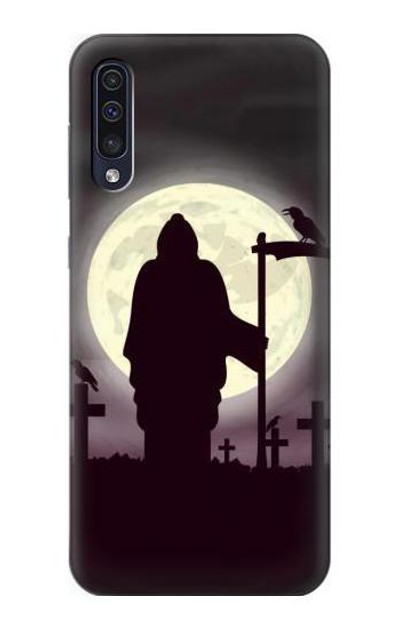 S3262 Grim Reaper Night Moon Cemetery Case Cover Custodia per Samsung Galaxy A50