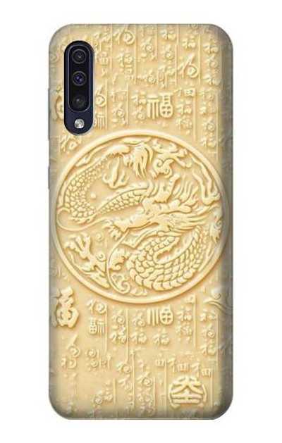 S3288 White Jade Dragon Graphic Painted Case Cover Custodia per Samsung Galaxy A50