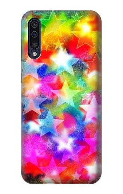 S3292 Colourful Disco Star Case Cover Custodia per Samsung Galaxy A50