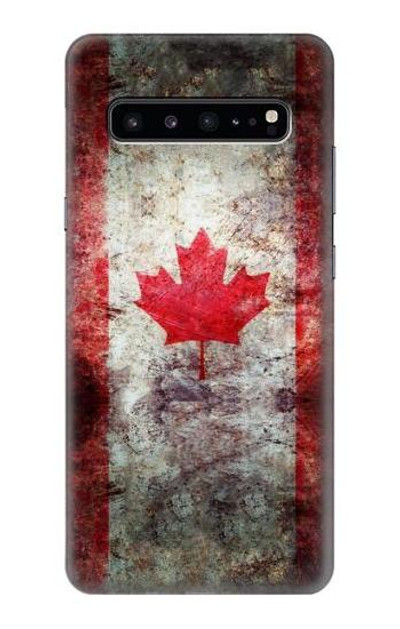 S2490 Canada Maple Leaf Flag Texture Case Cover Custodia per Samsung Galaxy S10 5G