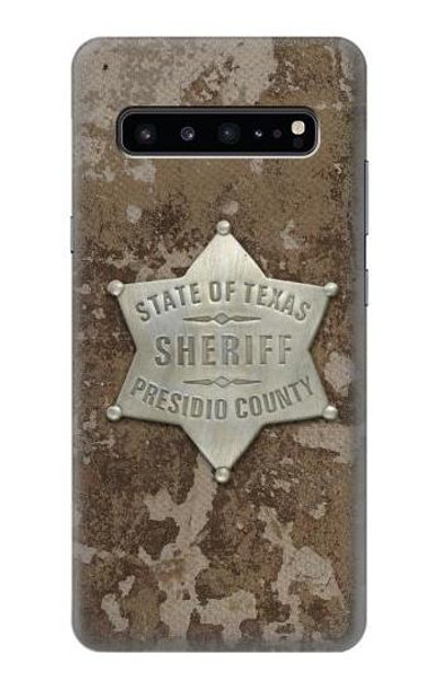 S2868 Texas Presidio County Sheriff Badge Case Cover Custodia per Samsung Galaxy S10 5G