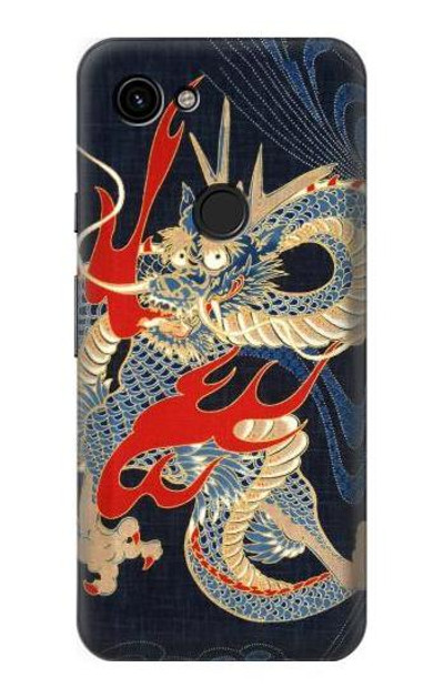 S2073 Japan Dragon Art Case Cover Custodia per Google Pixel 3a