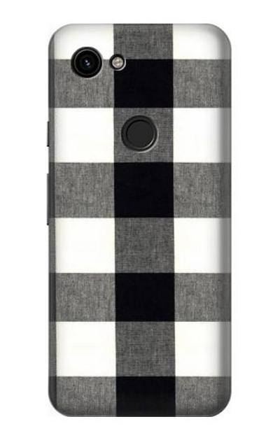 S2842 Black and White Buffalo Check Pattern Case Cover Custodia per Google Pixel 3a