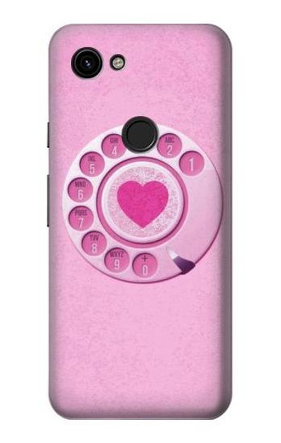 S2847 Pink Retro Rotary Phone Case Cover Custodia per Google Pixel 3a