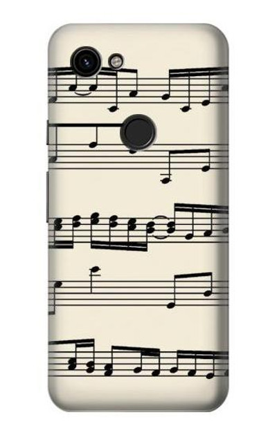 S3082 Music Sheet Case Cover Custodia per Google Pixel 3a