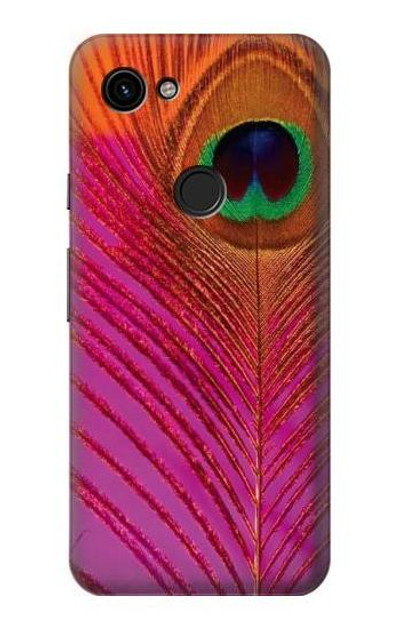 S3201 Pink Peacock Feather Case Cover Custodia per Google Pixel 3a