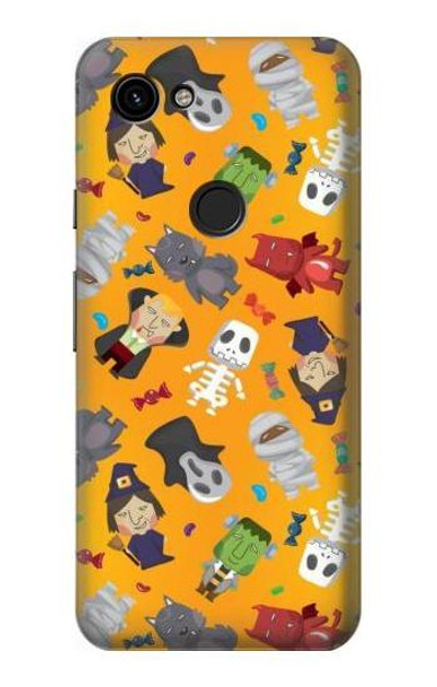 S3275 Cute Halloween Cartoon Pattern Case Cover Custodia per Google Pixel 3a