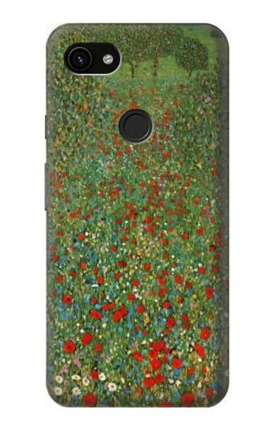 S2872 Gustav Klimt Poppy Field Case Cover Custodia per Google Pixel 3a XL