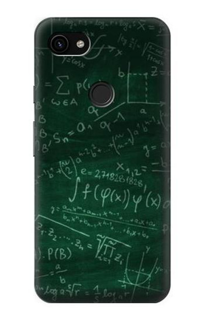 S3190 Math Formula Greenboard Case Cover Custodia per Google Pixel 3a XL