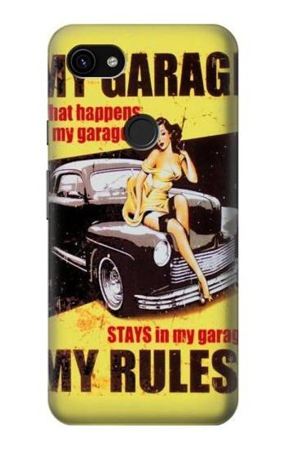 S3198 My Garage Pinup Girl Case Cover Custodia per Google Pixel 3a XL