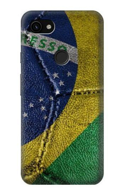 S3297 Brazil Flag Vintage Football Graphic Case Cover Custodia per Google Pixel 3a XL