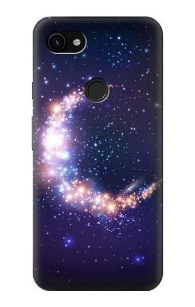 S3324 Crescent Moon Galaxy Case Cover Custodia per Google Pixel 3a XL