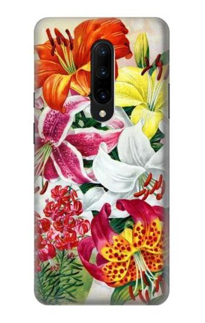 S3205 Retro Art Flowers Case Cover Custodia per OnePlus 7 Pro