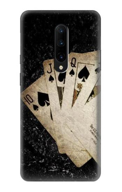 S3231 Vintage Royal Straight Flush Cards Case Cover Custodia per OnePlus 7 Pro